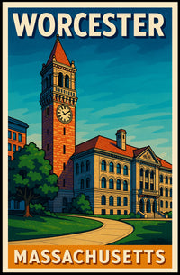 Worcester Massachusetts Poster