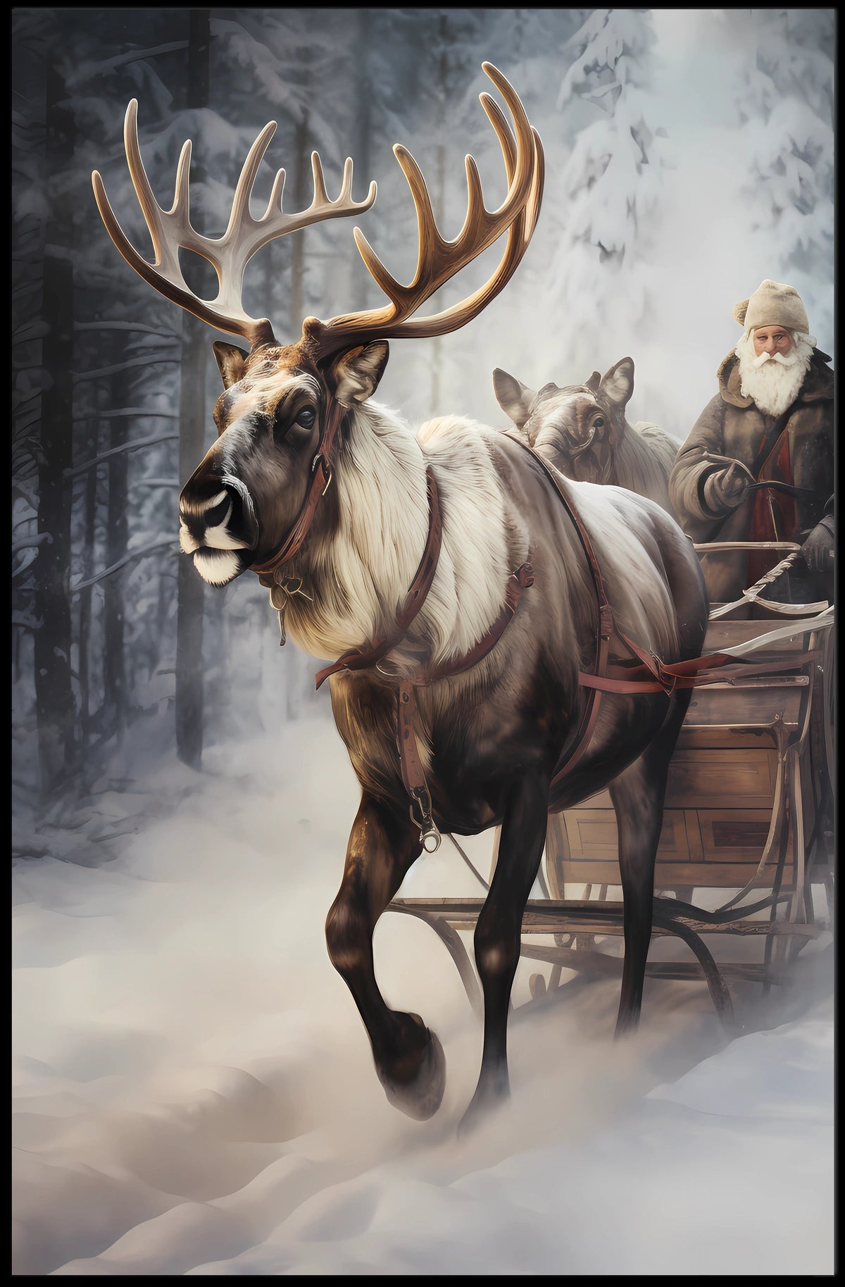 Winter Sleigh Ride Poster