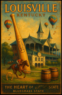 Louisville, Kentucky The Heart of the Bluegrass State Poster