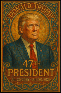 Trump Historical Mosaic Regal Poster