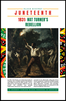 Nat Turner's Rebellion Infographic Historical Poster
