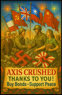 Axis Crushed Buy Bonds, Support Peace Poster PosterGoat