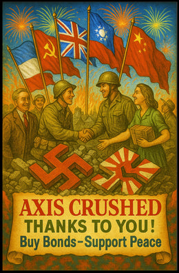 Axis Crushed Buy Bonds, Support Peace Poster PosterGoat