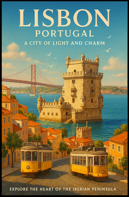 Lisbon, Portugal A City of Light and Charm Poster