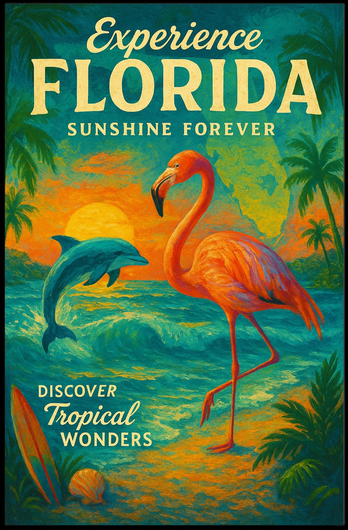 Experience Florida Sunshine Forever Poster