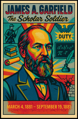 James A. Garfield The Scholar Soldier Poster PosterGoat