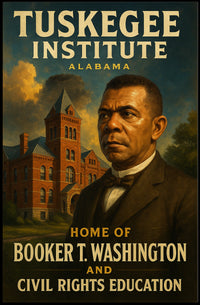 Booker T. Washington And Tuskegee Poster