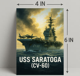 USS Saratoga (CV-60) Poster PosterGoat