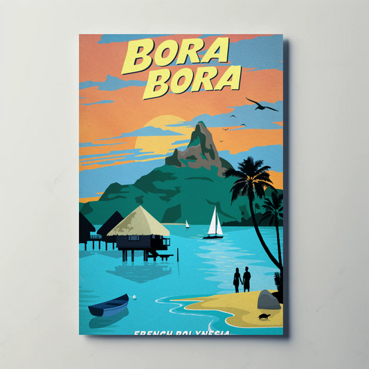 Bora Bora Travel Poster
