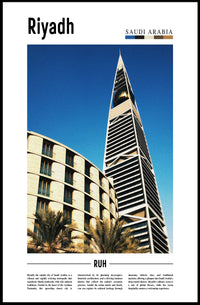 Riyadh Architectural Marvel Urban Cityscape Poster PosterGoat