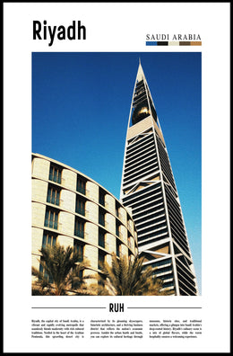Riyadh Architectural Marvel Urban Cityscape Poster PosterGoat