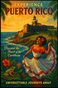 Experience Puerto Rico Discover the Heart of the Caribbean Poster