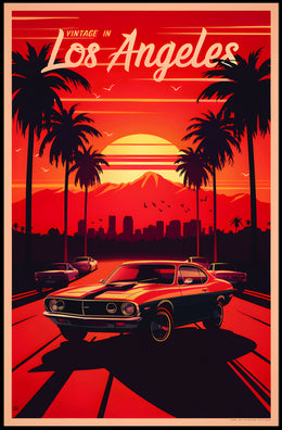 Vintage in Los Angeles Poster