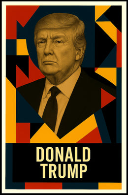 Donald Trump 47th President of the United States Abstract Pop Poster