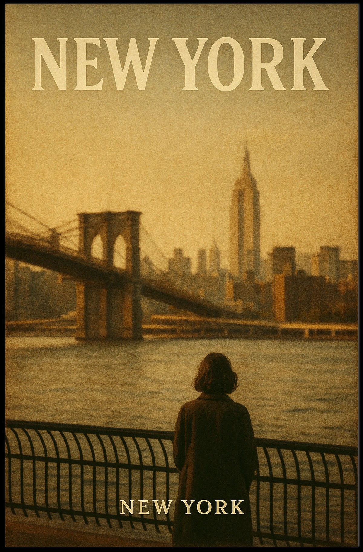 New York Cityscape Poster