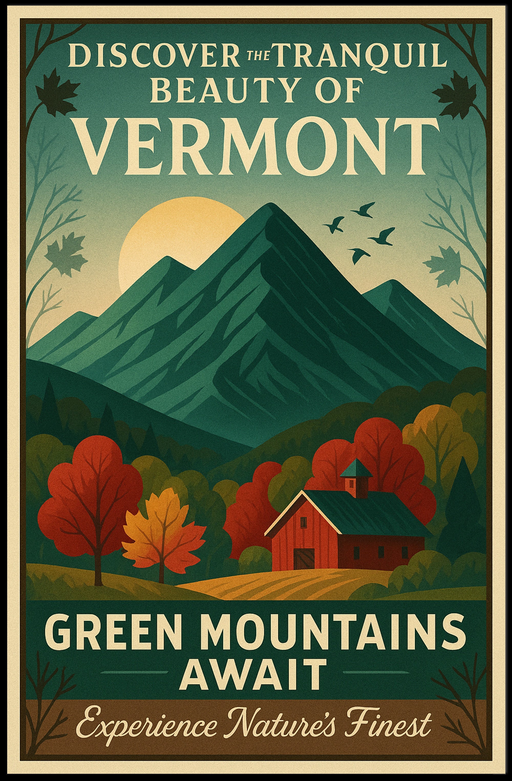 Vermont Scenic Beauty Wall Art Print
