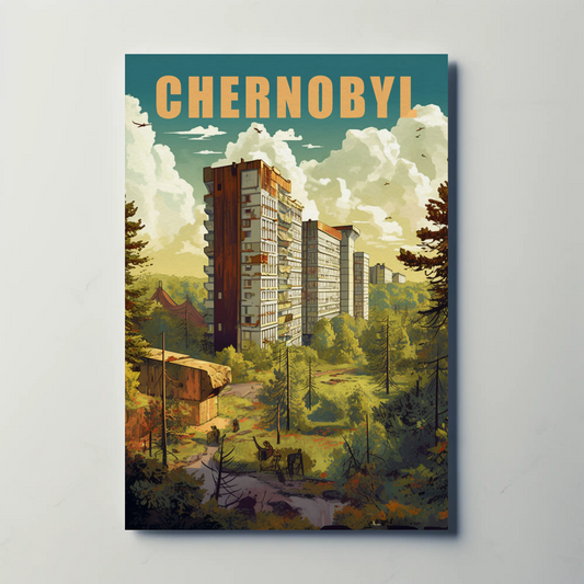 Chernobyl Vintage Travel Poster
