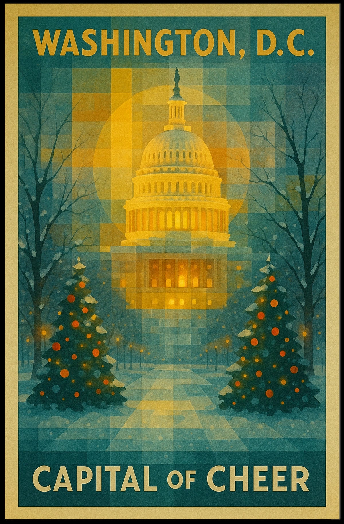 Washington, D.C. Capital of Cheer Poster