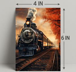 Autumn Steam Journey Poster