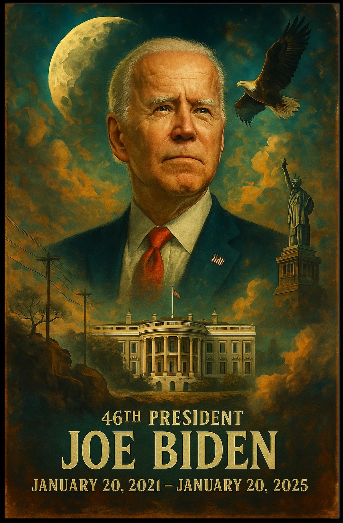 Joe Biden 46th President Poster