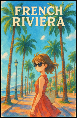 French Riviera Adventure Poster