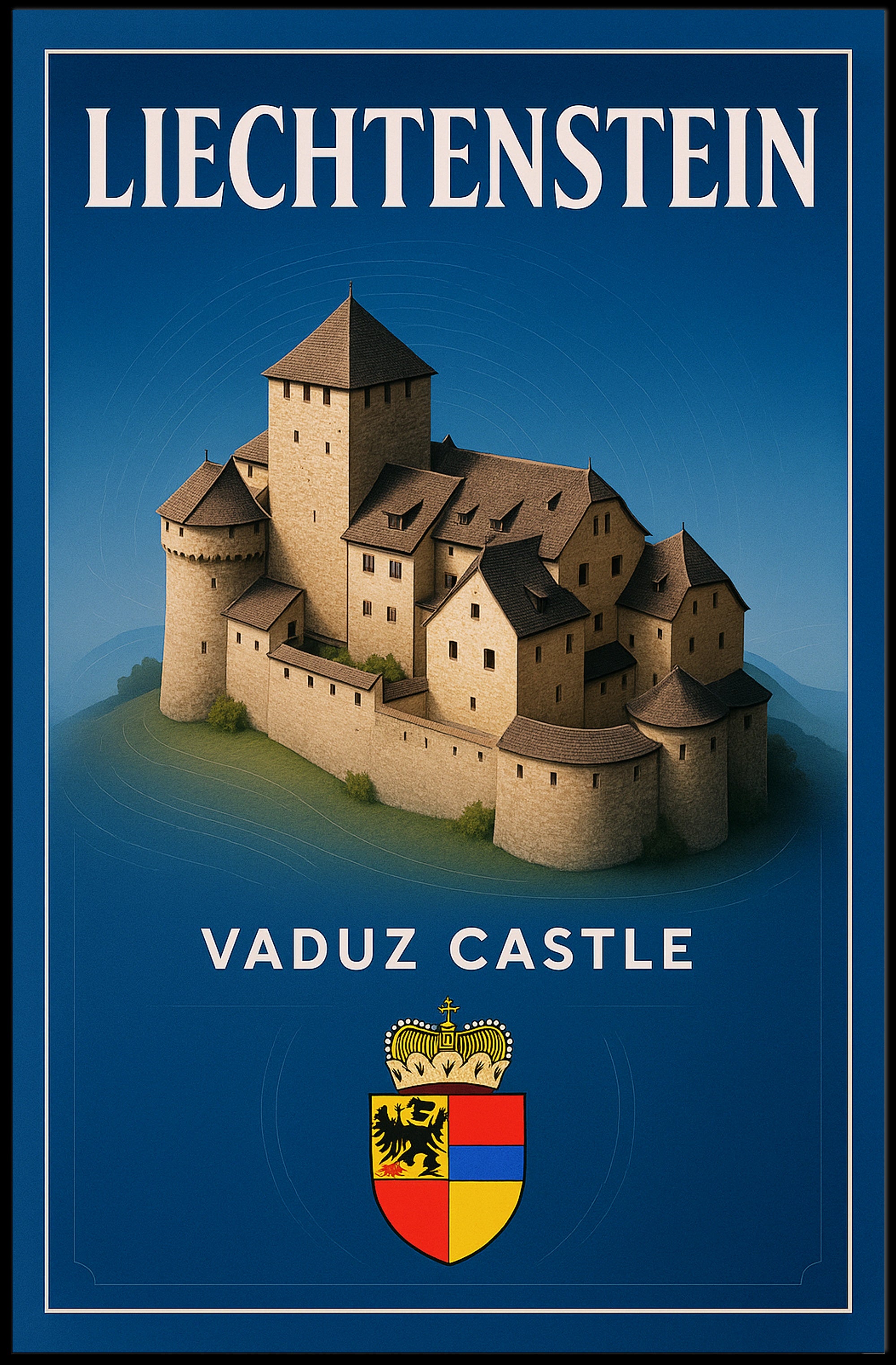 Vaduz Castle Liechtenstein Poster PosterGoat