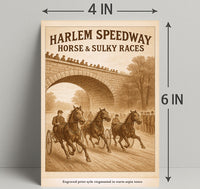 Harlem Speedway Horse Racing Poster PosterGoat