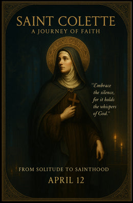 Saint Colette Poster Vintage Religious Wall Art