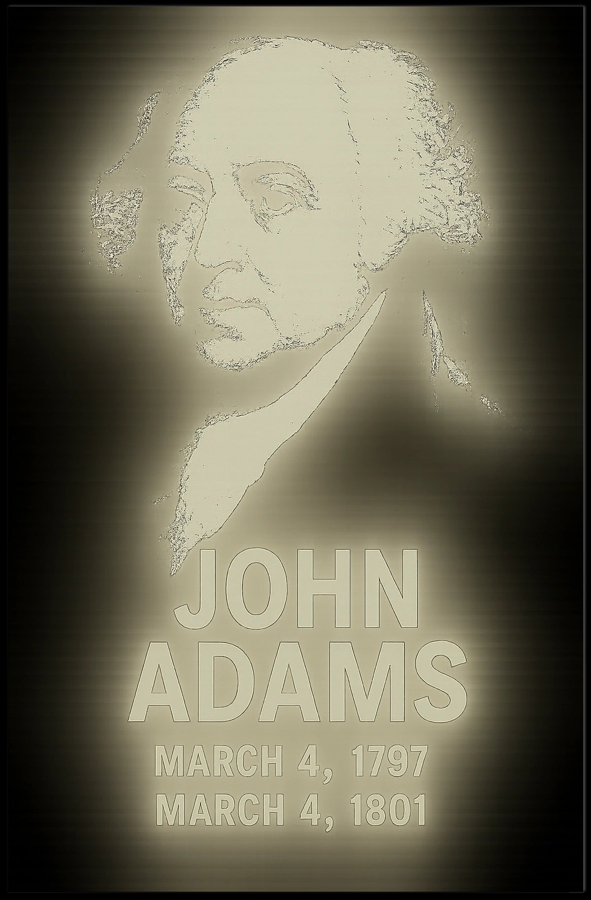 John Adams 2nd President Poster
