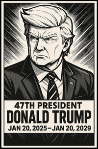 Donald Trump 47th President Poster