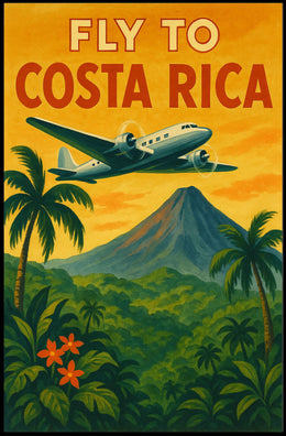 Fly to Costa Rica Poster