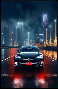 Electric Elegance In The City Poster