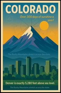 Discover Colorado Wall Art Print PosterGoat