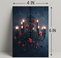 Chandelier Of Roses Poster