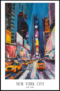 Energetic New York City Vibes: Urban or Cityscape Poster PosterGoat