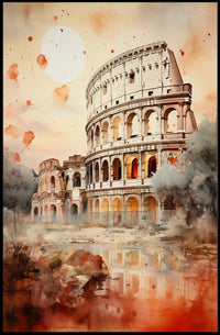 Rome Colosseum Grandeur Travel Poster