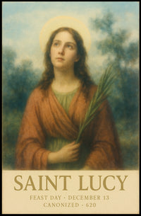 Saint Lucy Feast Day Poster