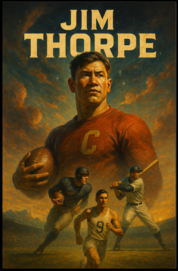 Jim Thorpe Legendary Athlete Poster