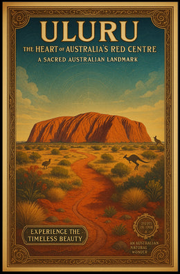 Uluru The Heart of Australias Red Centre Poster