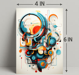 Abstract Geometric Symphony Abstract Poster PosterGoat