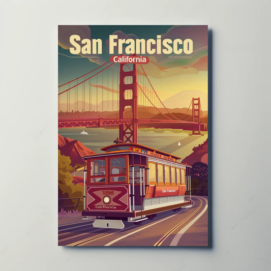 Golden Gate Bridge San Francisco Travel Poster