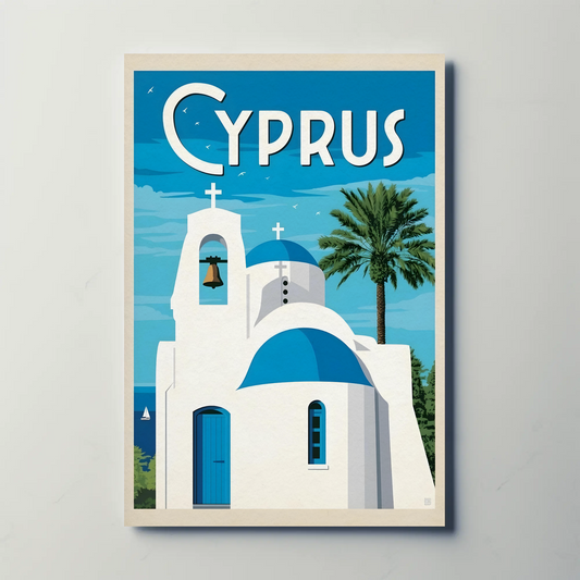 Cyprus Vintage Poster