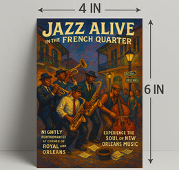 Jazz Performance in New Orleans Music or Concert Poster