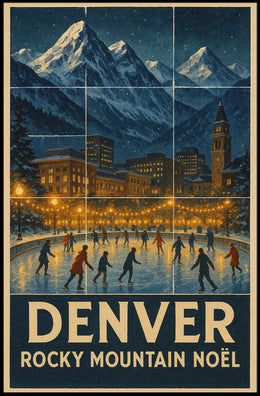 Denver Rocky Mountain Noël Poster