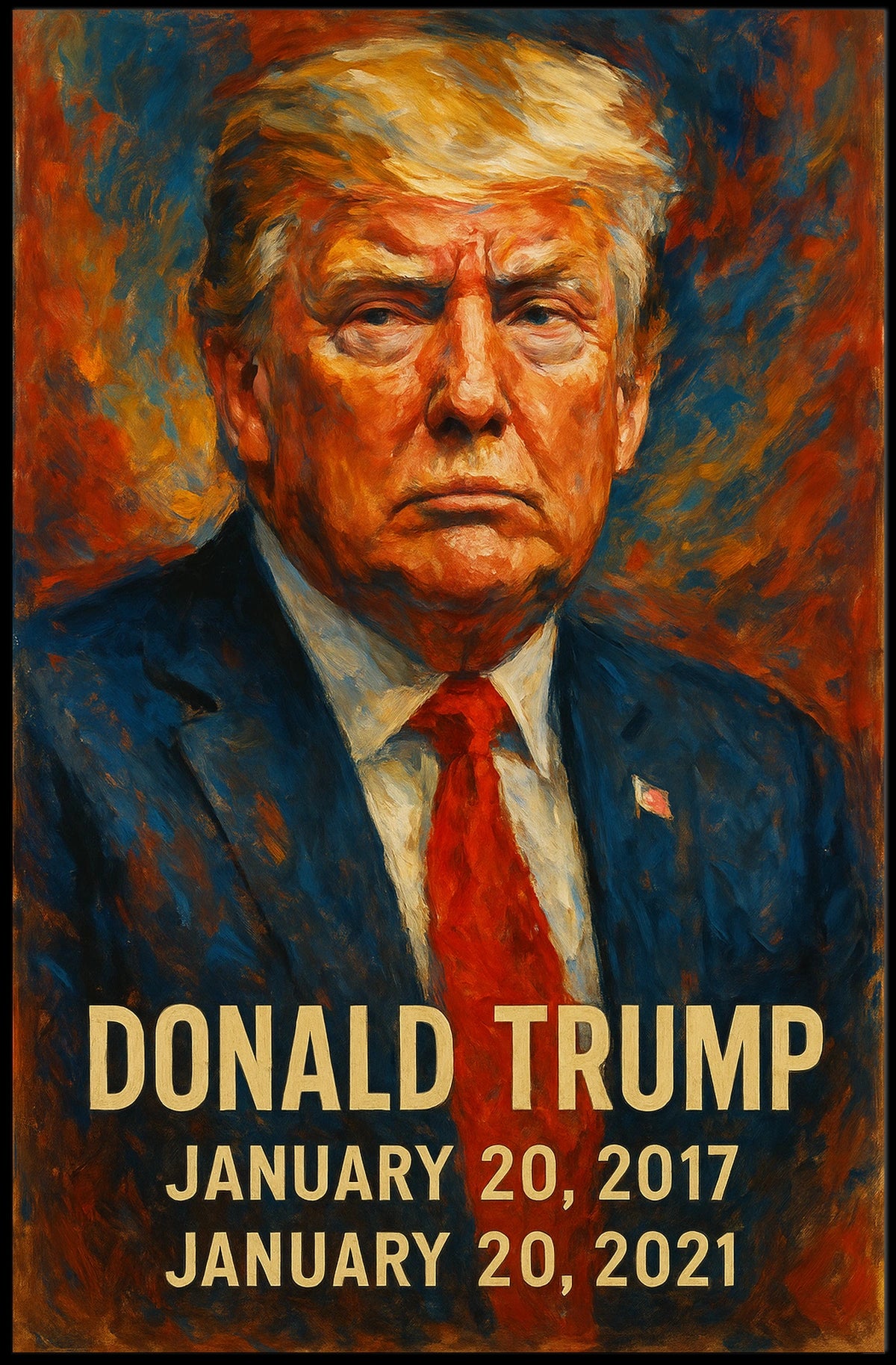 Donald Trump Presidential Term Poster