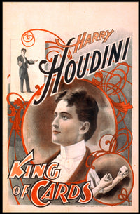 Harry Houdini Magic Performer Vintage Historical Poster