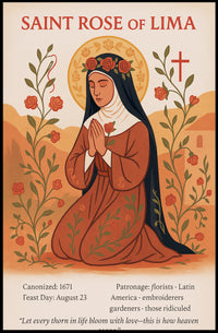 Saint Rose of Lima Poster PosterGoat