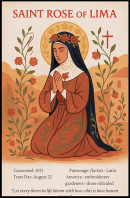 Saint Rose of Lima Poster PosterGoat