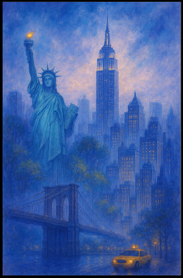 Iconic New York City Skyline Poster Classic Wall Art
