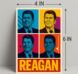 Ronald Reagan Pop Art Tribute Poster Decoration PosterGoat